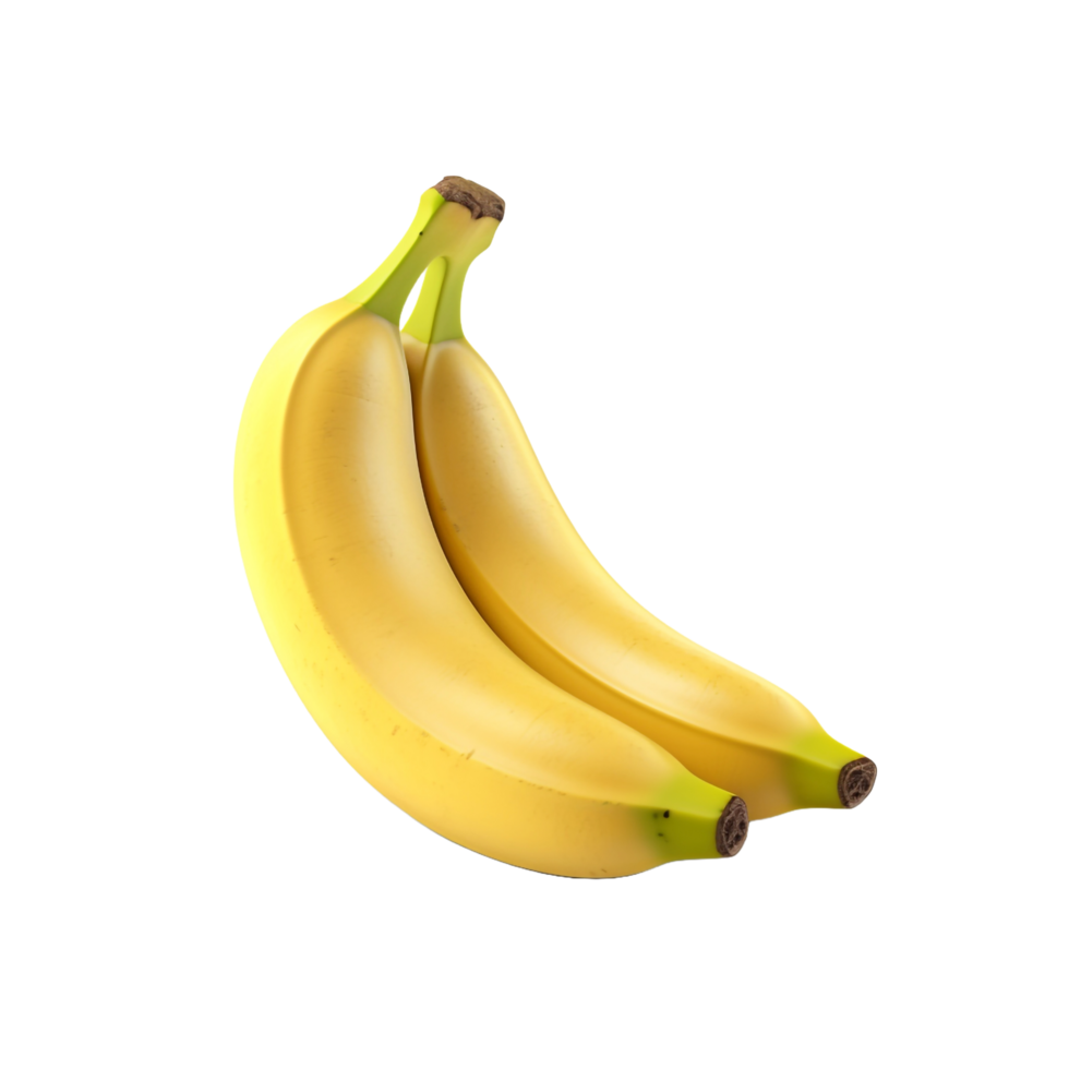 ai genererad banan isolerat på transparent bakgrund png