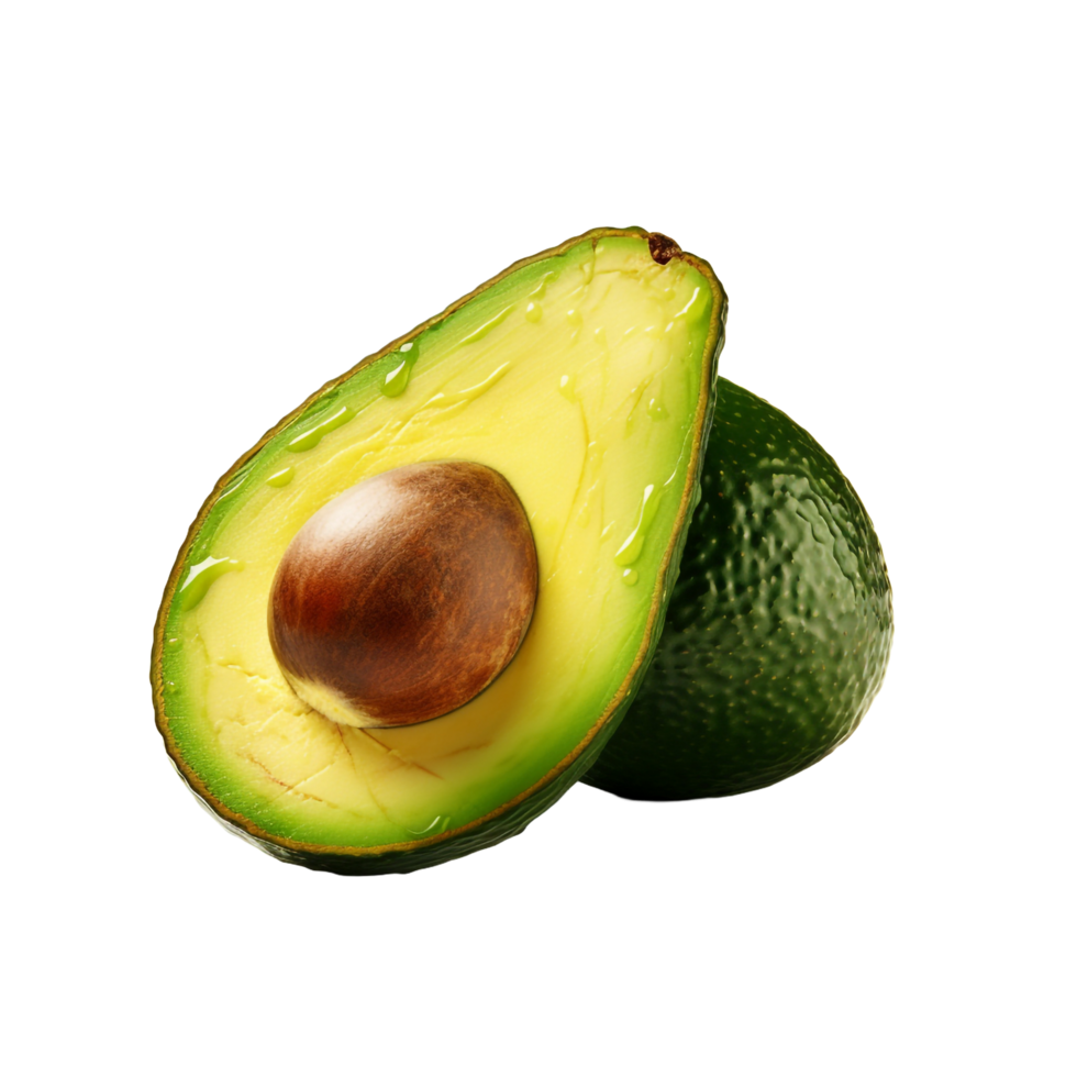 ai gegenereerd avocado geïsoleerd Aan transparant achtergrond png