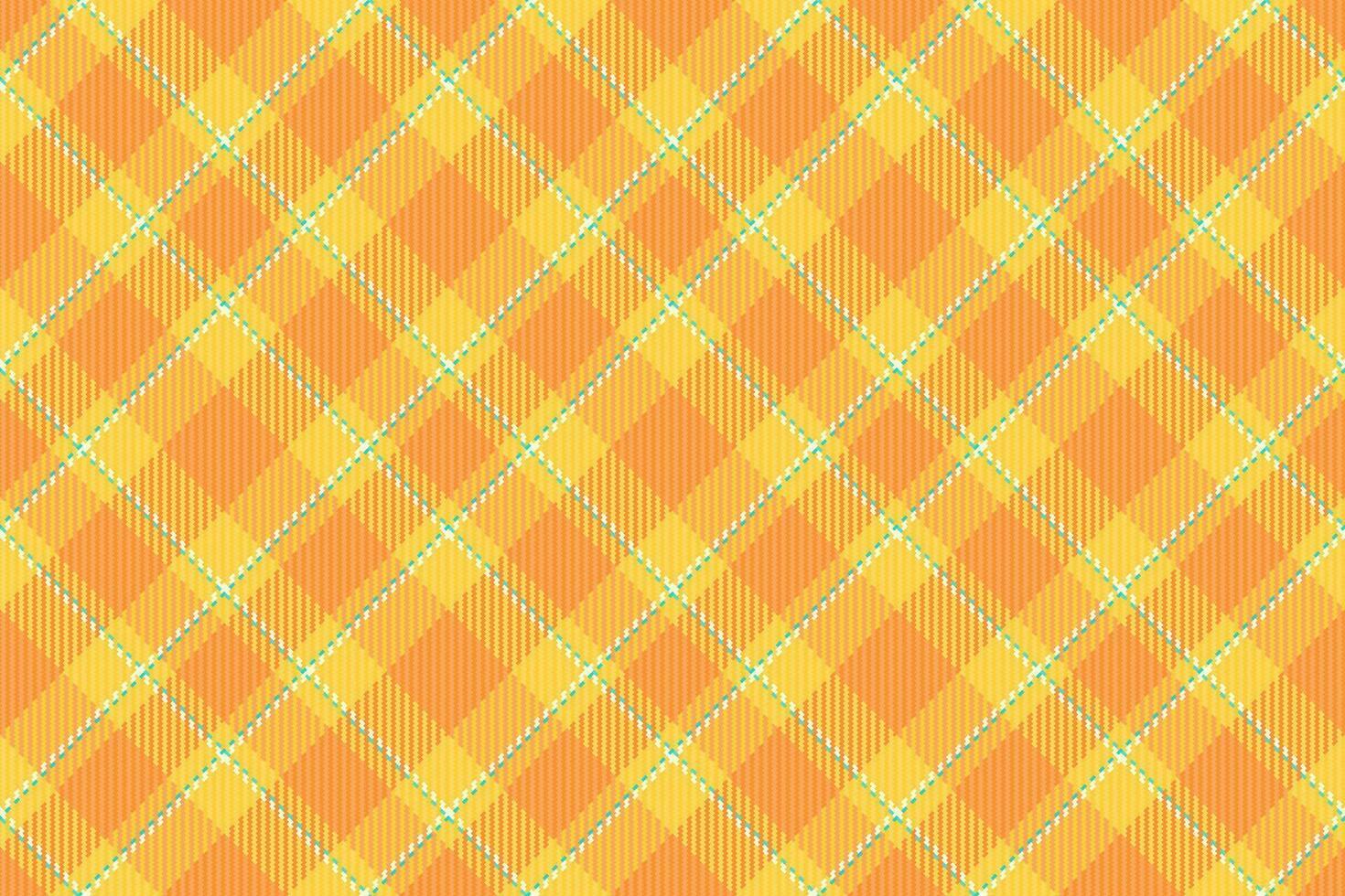 Selection textile plaid seamless, hotel pattern vector tartan. Strong background texture check fabric in amber and orange colors.