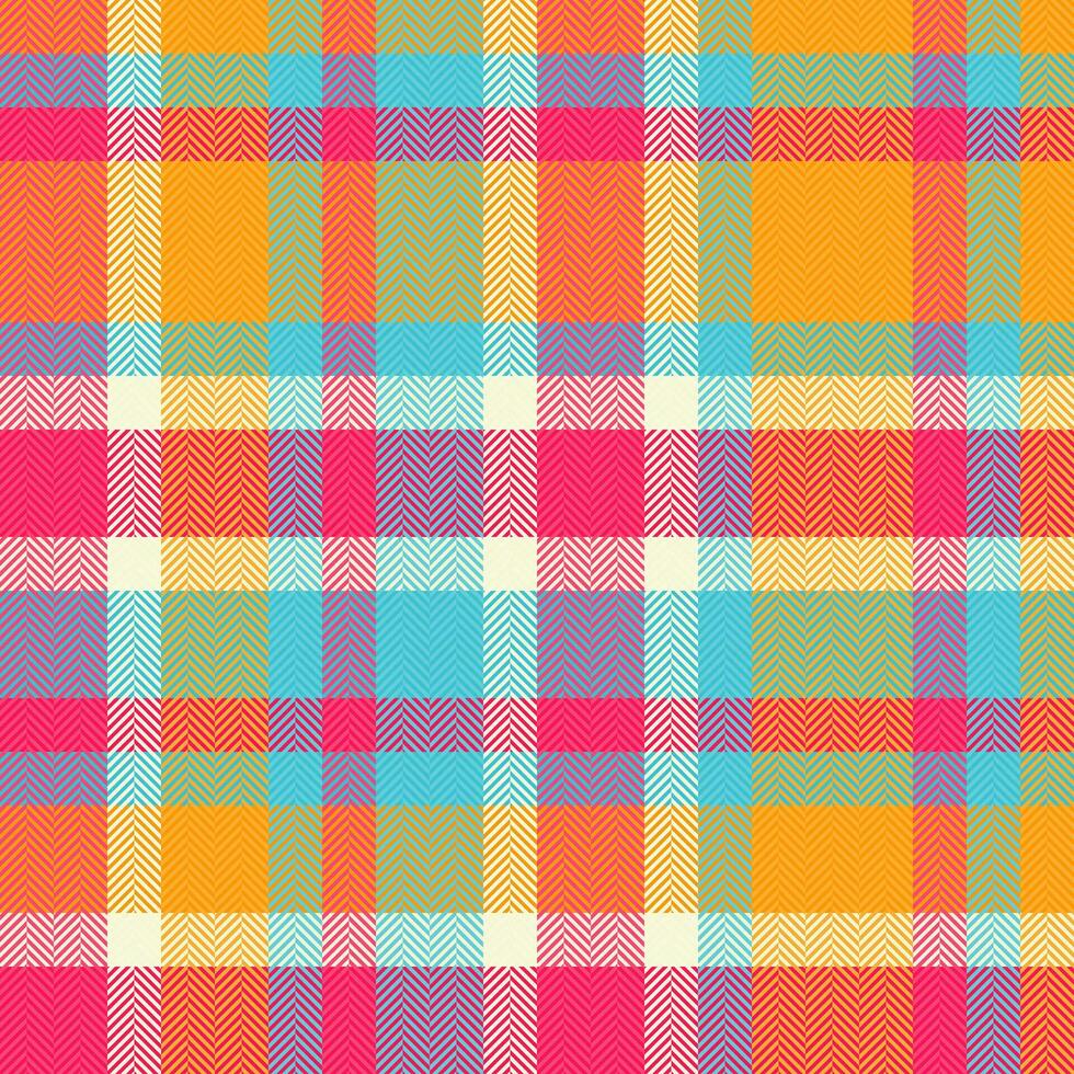 Jpg texture seamless tartan, curve plaid fabric background. Romantic check textile pattern vector in bright and cyan colors.