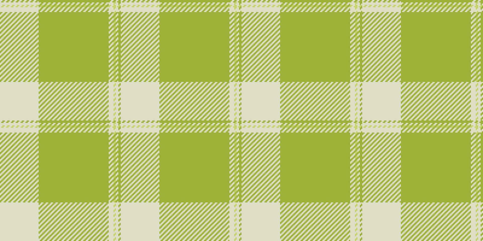 Repetitive check plaid tartan, scratch vector seamless background. Purchase texture textile pattern fabric in lime and light colors.