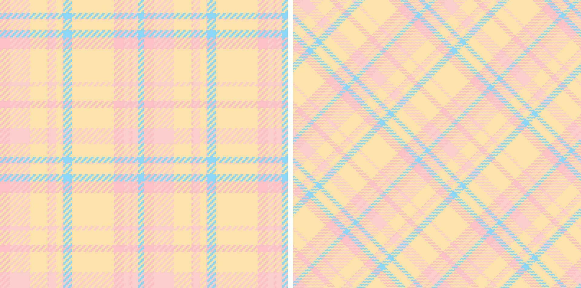 Fabric seamless check of pattern vector tartan with a textile background plaid texture.