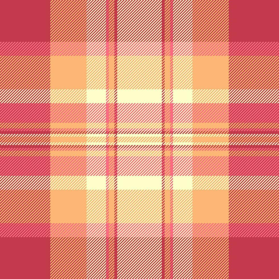 Vector seamless fabric of textile pattern plaid with a check tartan texture background.