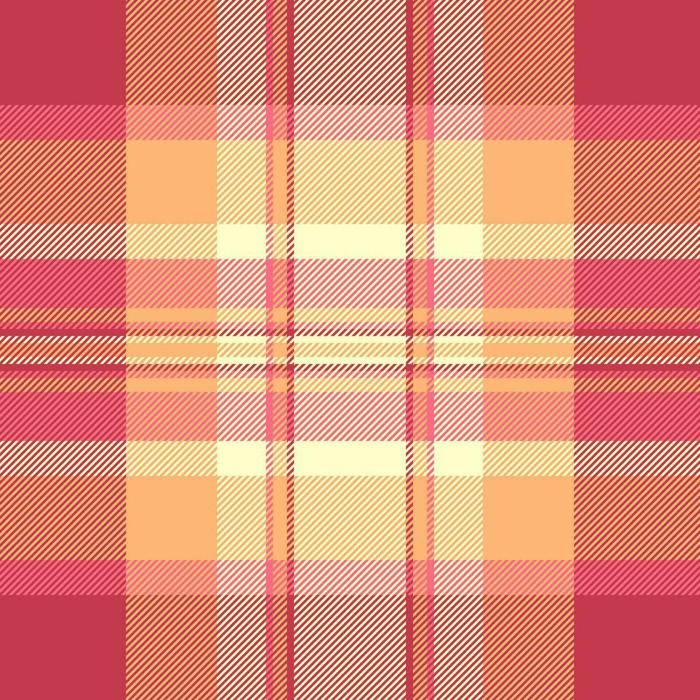 Vector seamless fabric of textile pattern plaid with a check tartan texture background.