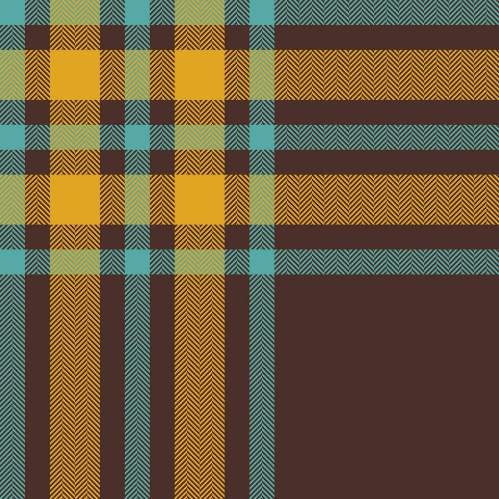 Plaid check pattern. Seamless fabric texture. Tartan textile print. vector