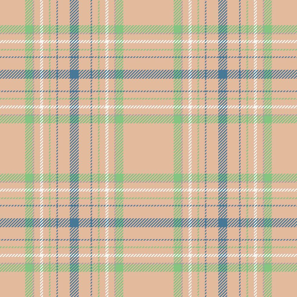 Plaid seamless pattern. Check fabric texture. Vector textile print.