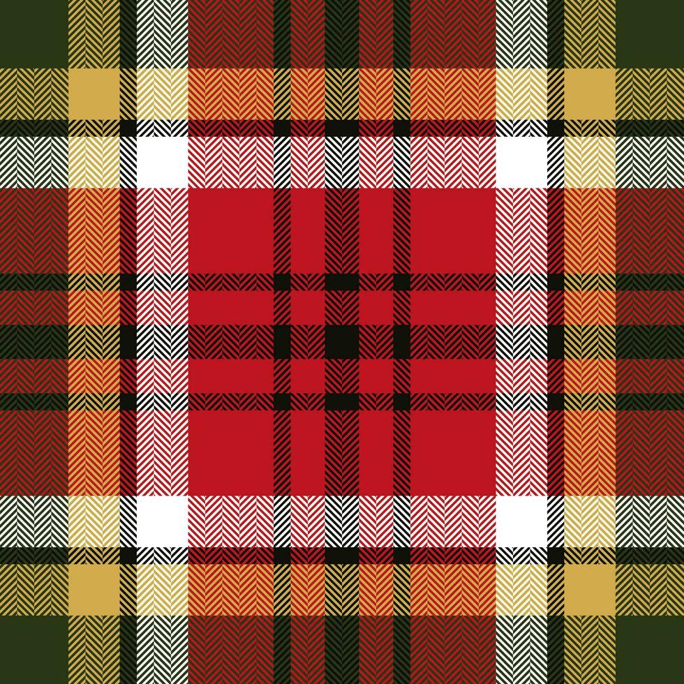 Plaid check pattern. Seamless fabric texture. Tartan textile print. vector