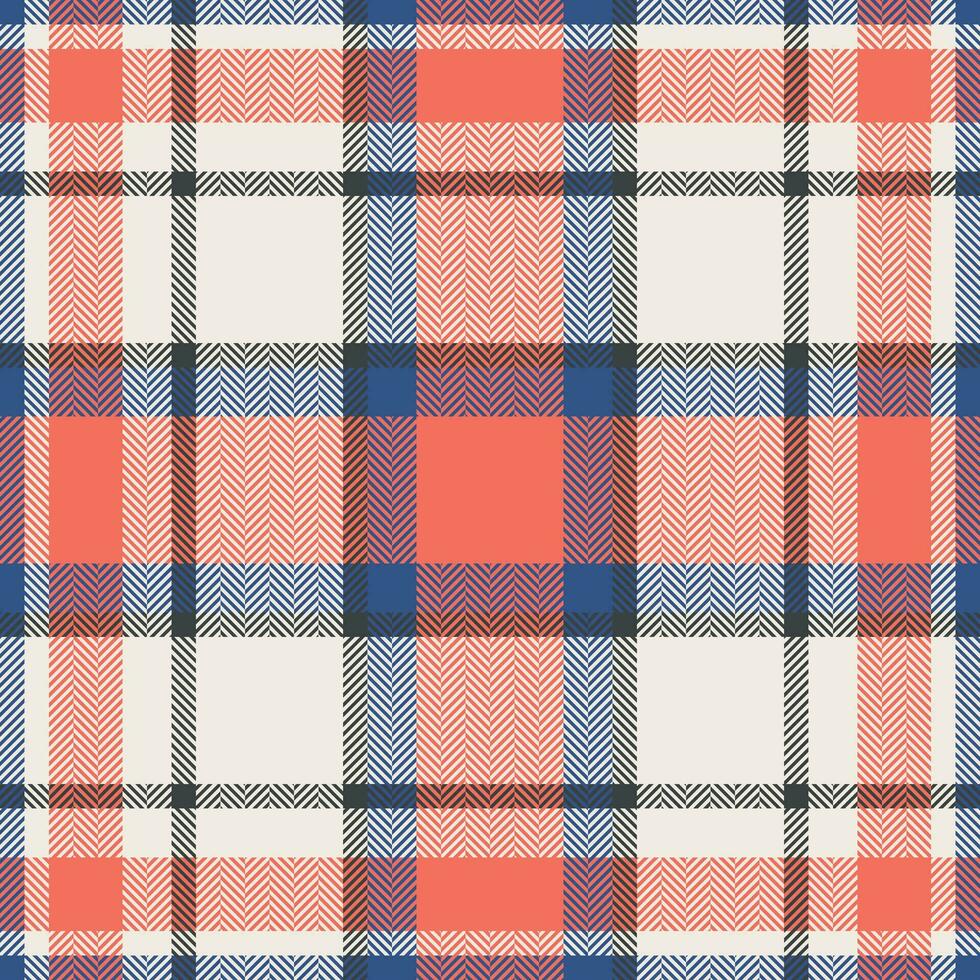 Plaid check pattern. Seamless fabric texture. Tartan textile print. vector