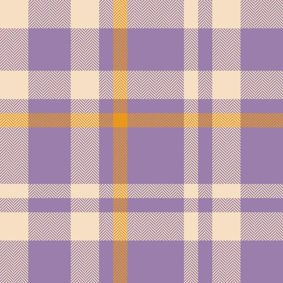 Plaid check pattern. Seamless fabric texture. Tartan textile print. vector