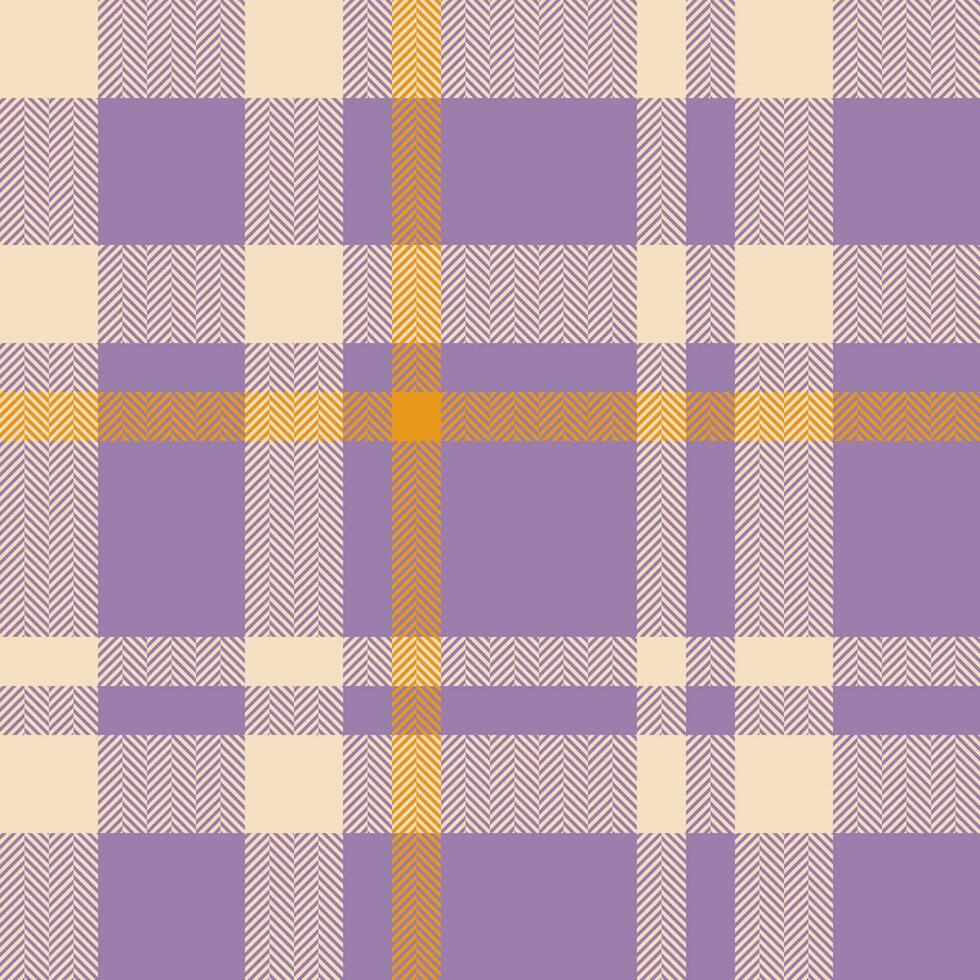 Plaid check pattern. Seamless fabric texture. Tartan textile print. vector