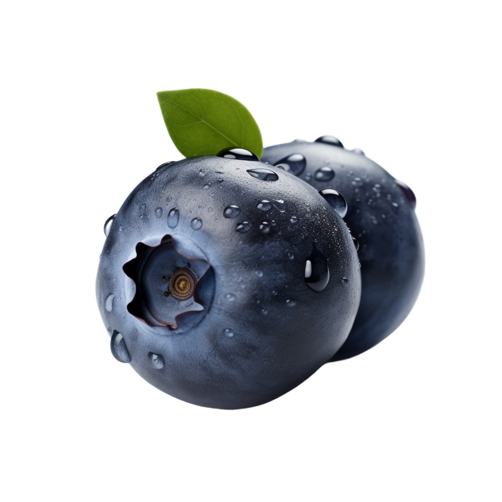 AI generated Blueberry isolated on transparent background png