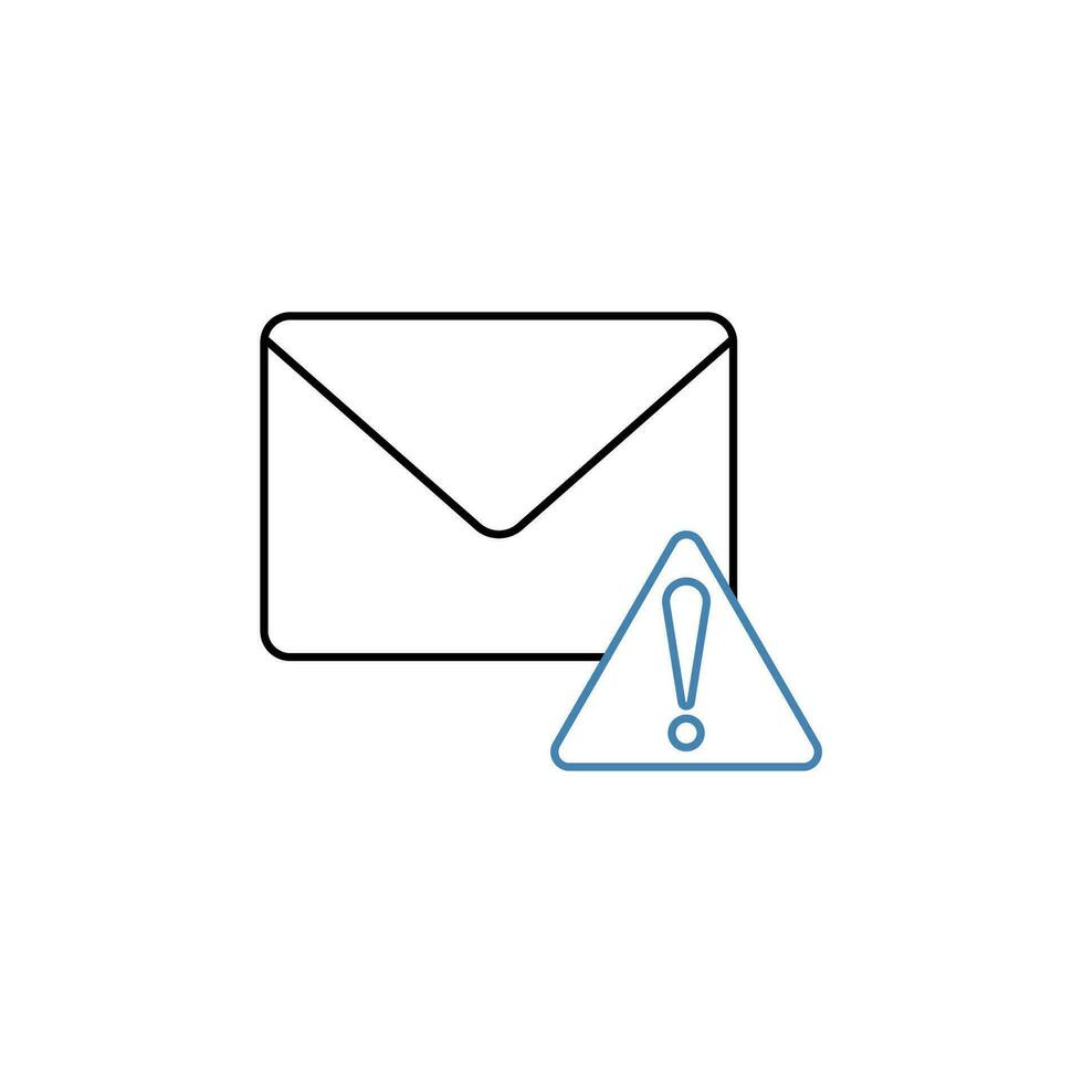 spam concept line icon. Simple element illustration. spam concept outline symbol design. vector