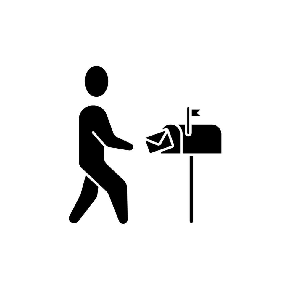post concept line icon. Simple element illustration. post concept outline symbol design. vector