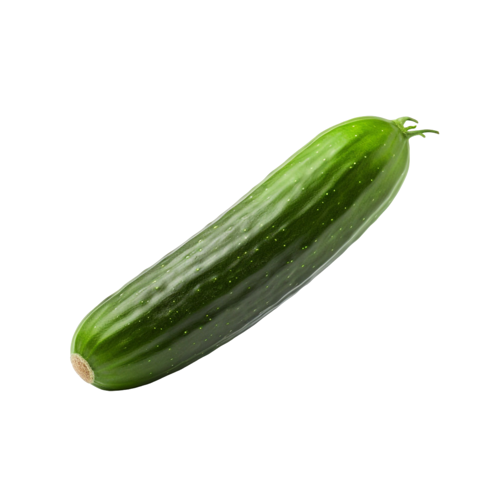 AI generated Cucumber isolated on transparent background png