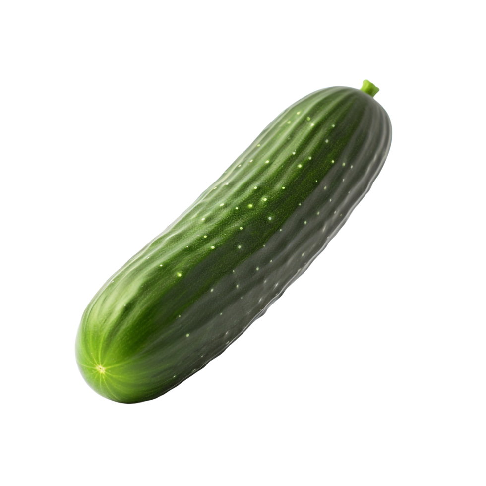 AI generated Cucumber isolated on transparent background png
