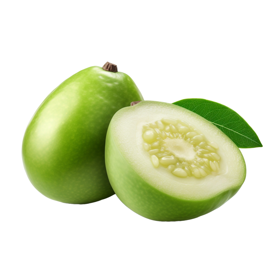 AI generated Feijoa isolated on transparent background png