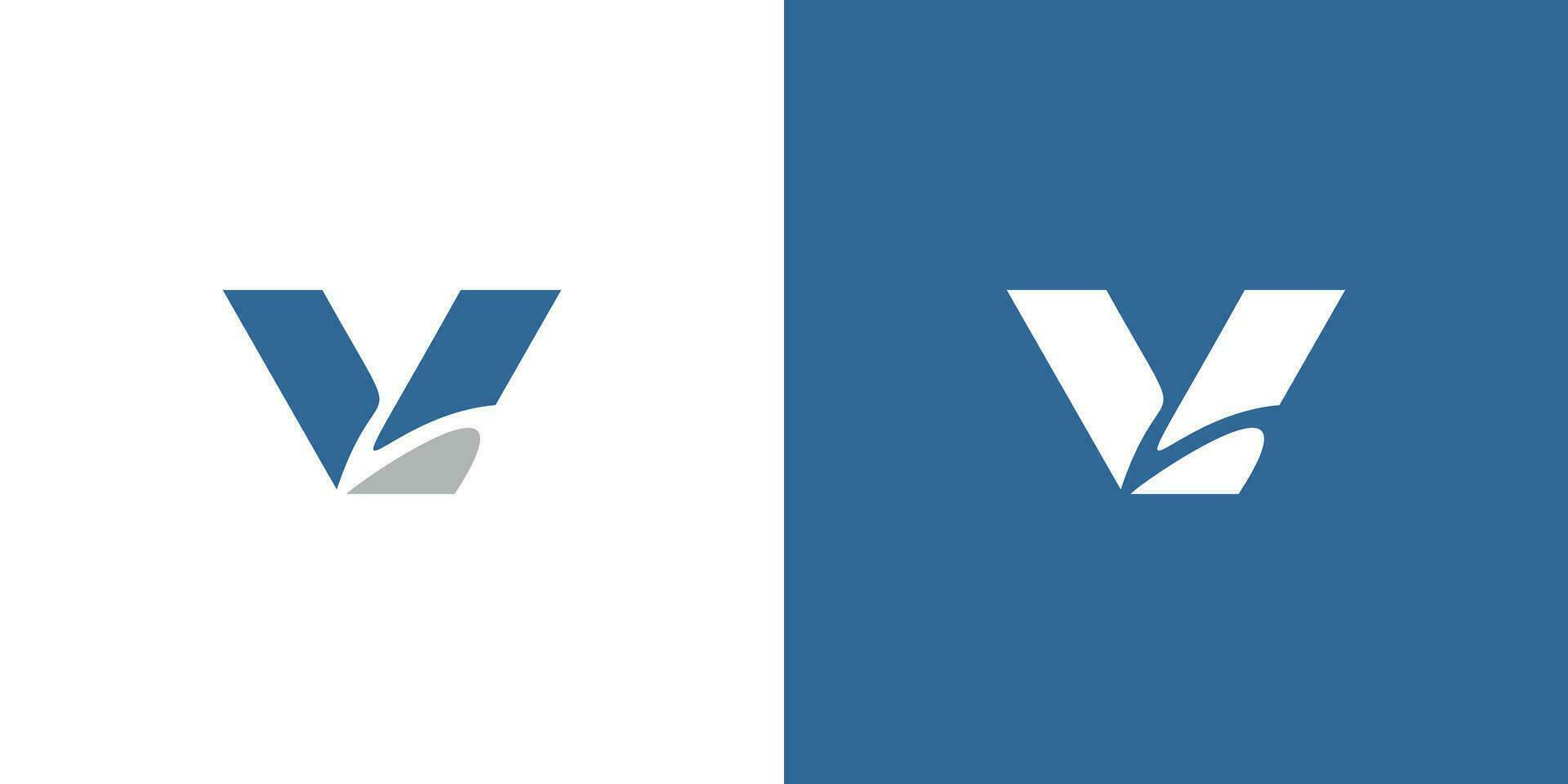 Simple and Modern  letter V initials logo design vector