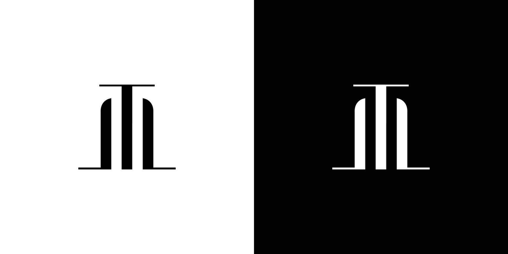 Modern and Luxury TM  logo design vector