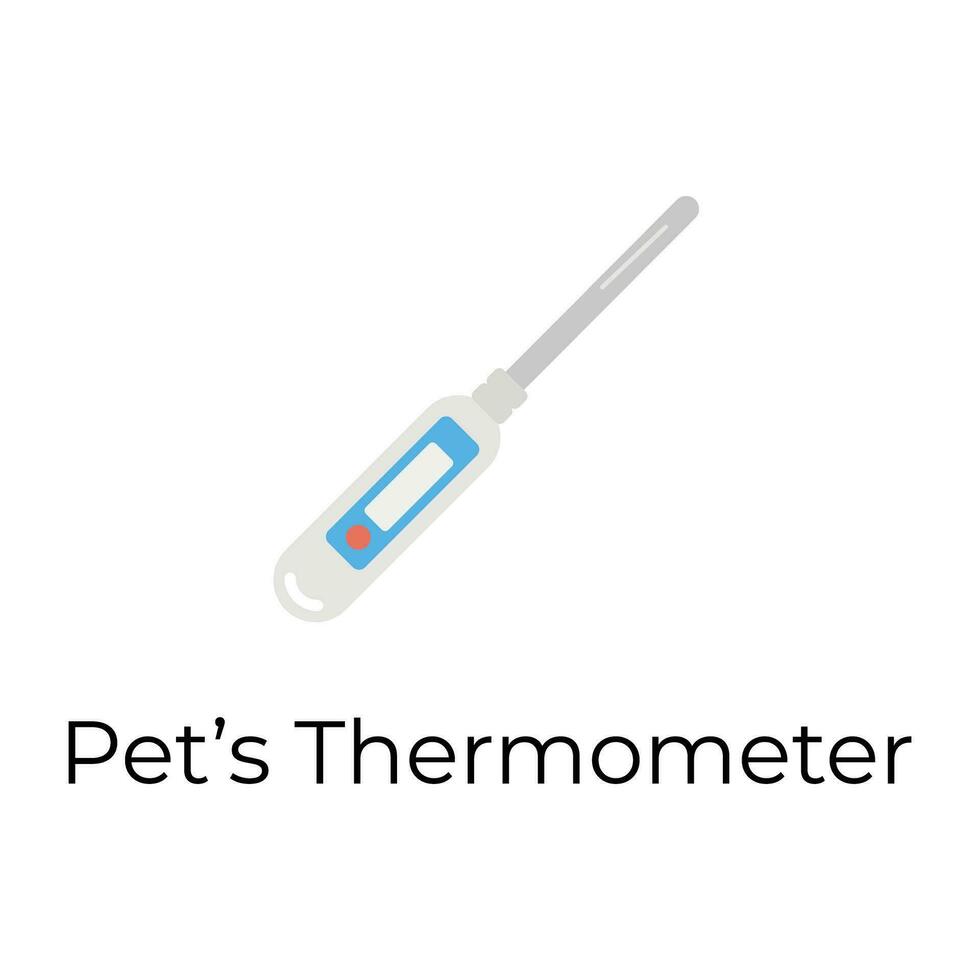 de moda mascotas termómetro vector