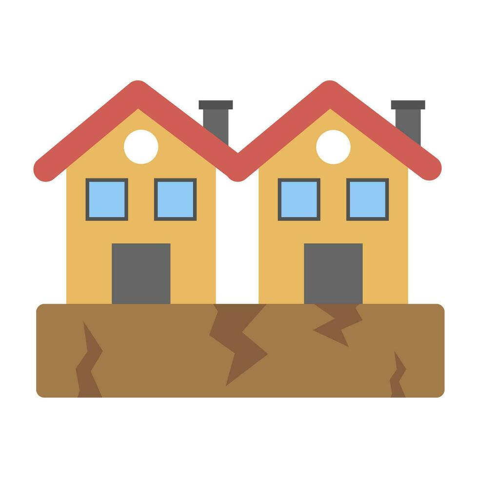 Trendy Earthquake Concepts vector