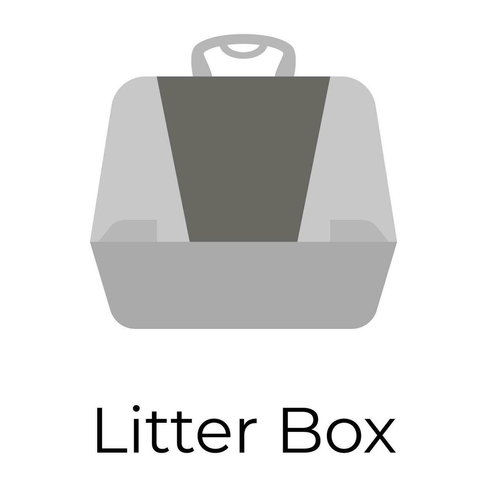 Trendy Litter Box vector