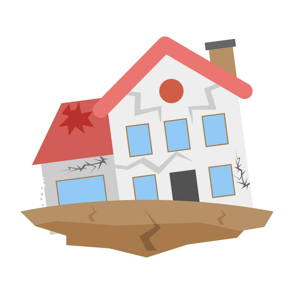 Trendy Earthquake Concepts vector