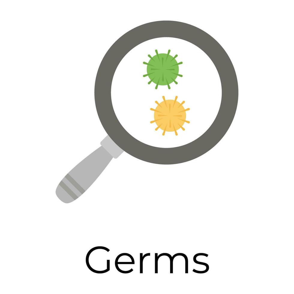 Trendy Germs Concepts vector