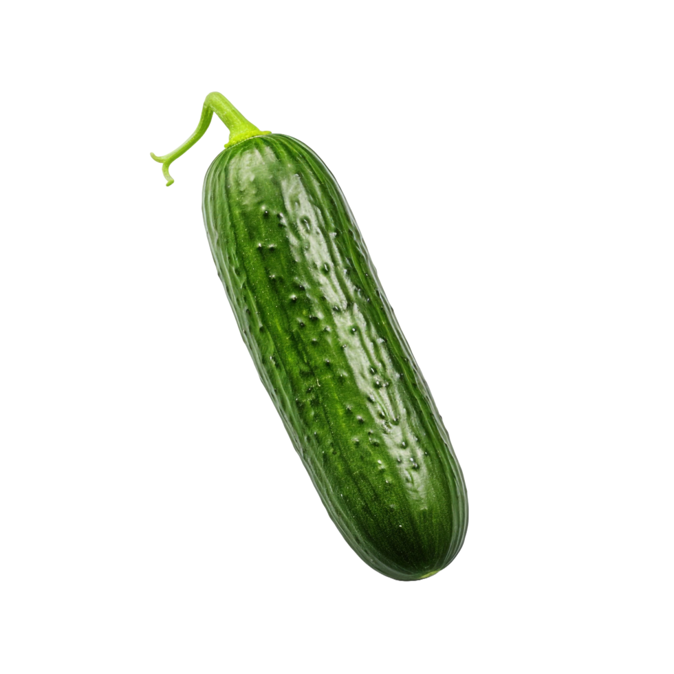 AI generated Fresh cucumber isolated on transparent background png