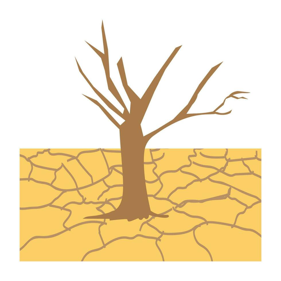 Trendy Drought Concepts vector