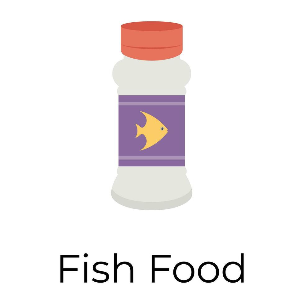 Trendy Fish Food vector