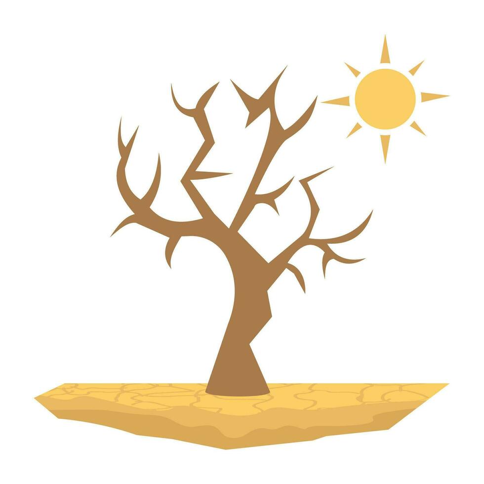 Trendy Drought Concepts vector