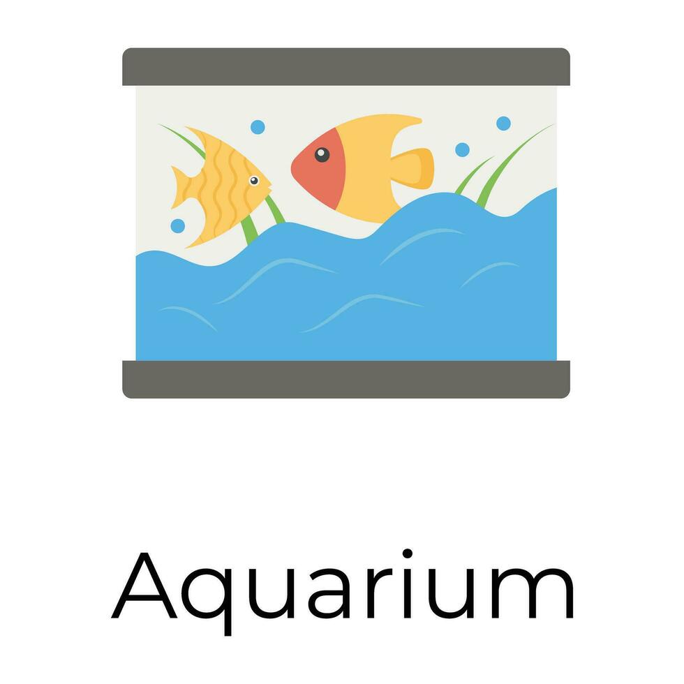 Trendy Aquarium Concepts vector