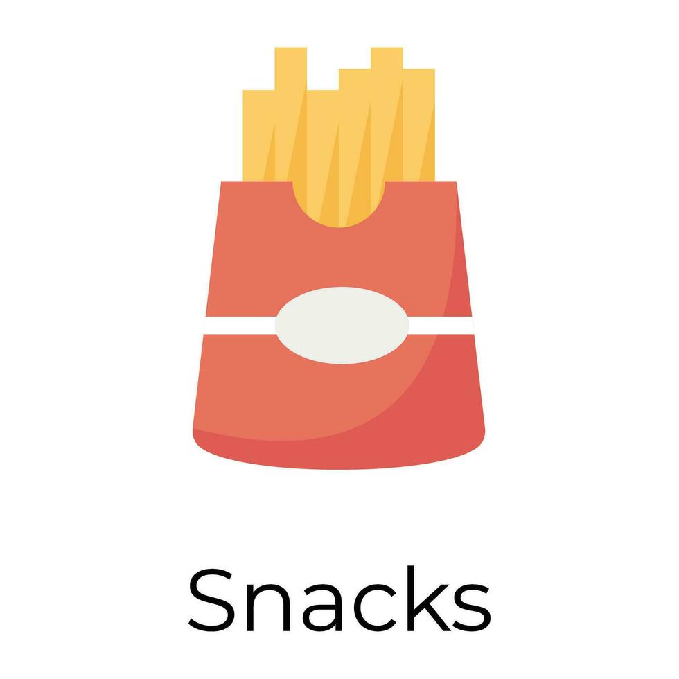 Trendy Snacks Concepts vector