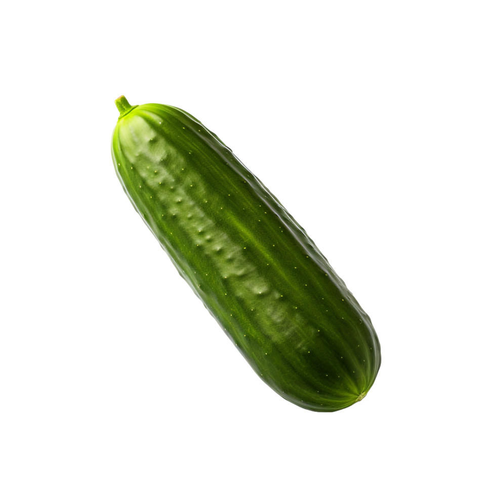AI generated Fresh cucumber isolated on transparent background png