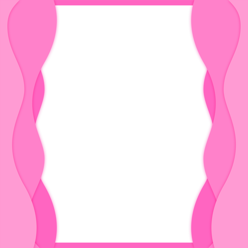 pink frame background abstract wave liquid with transparent background png