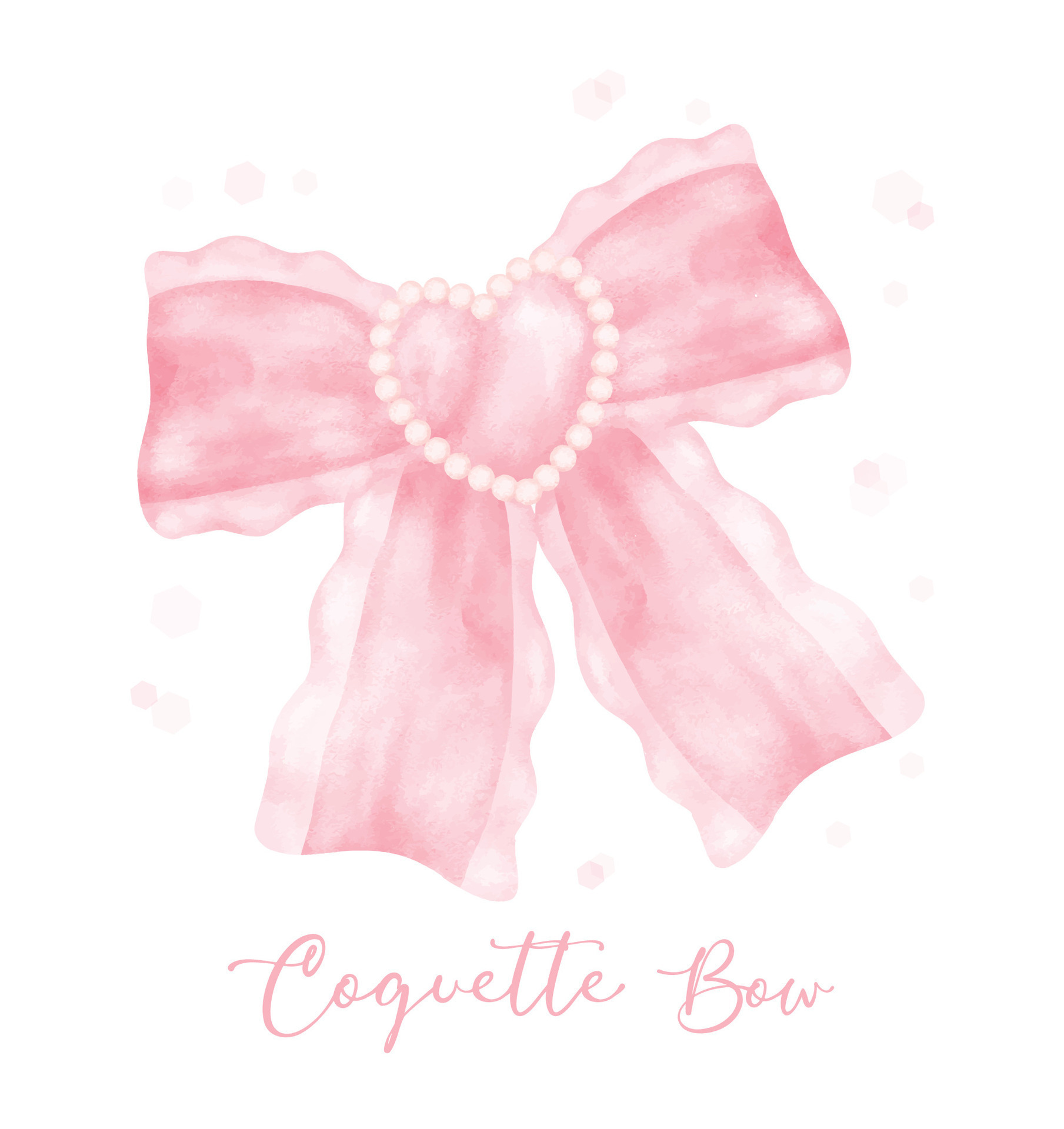 Coquette ribbon bows | Greeting Card