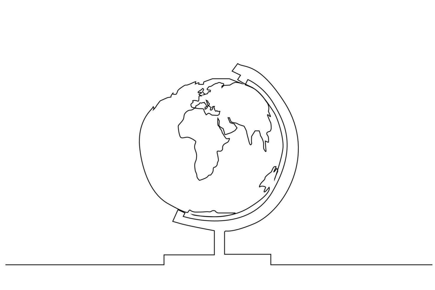 geography globe lesson object line art design vector