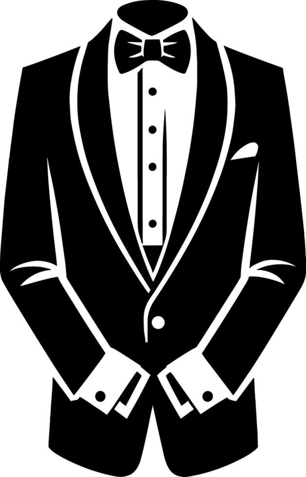 Tuxedo Suit Jacket vector