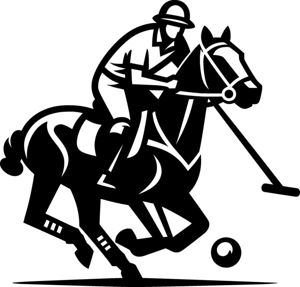 Polo Player Horse vector