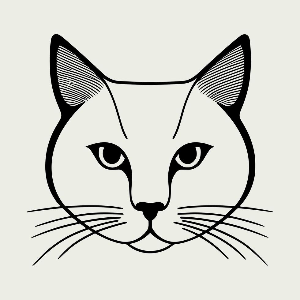 linda gato vector negro y blanco dibujos animados personaje diseño recopilación. blanco antecedentes. mascotas, animales