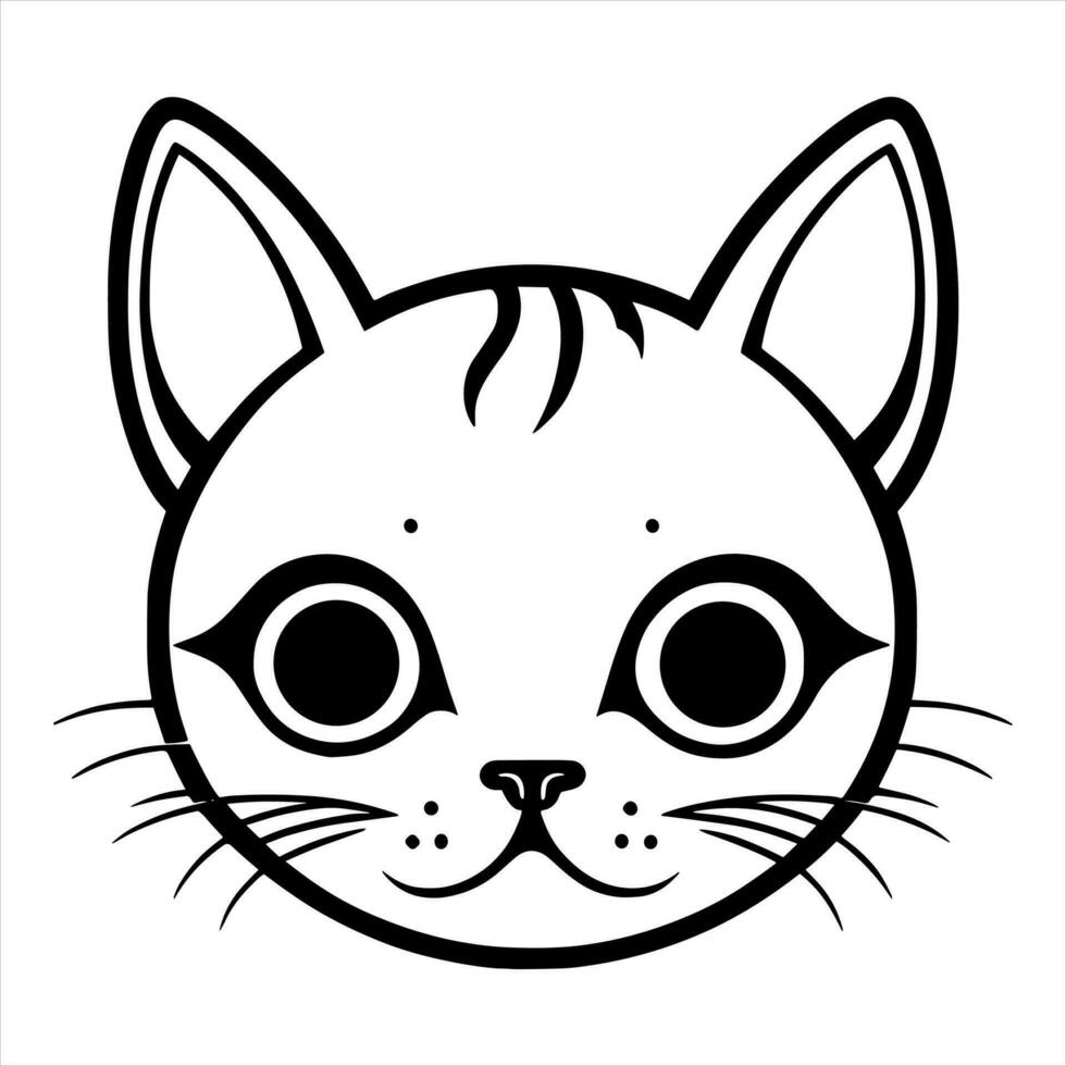 linda gato vector negro y blanco dibujos animados personaje diseño recopilación. blanco antecedentes. mascotas, animales