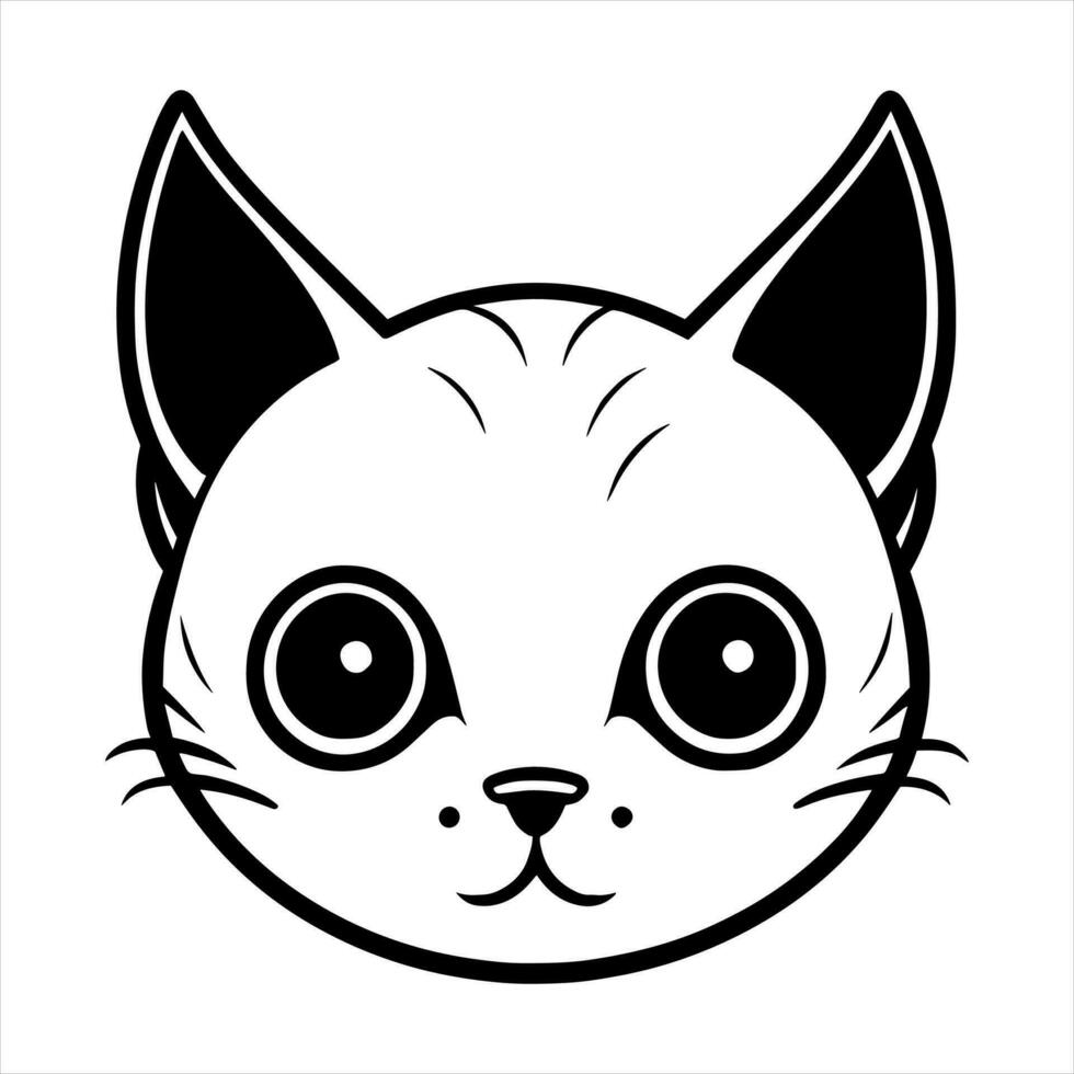 linda gato vector negro y blanco dibujos animados personaje diseño recopilación. blanco antecedentes. mascotas, animales