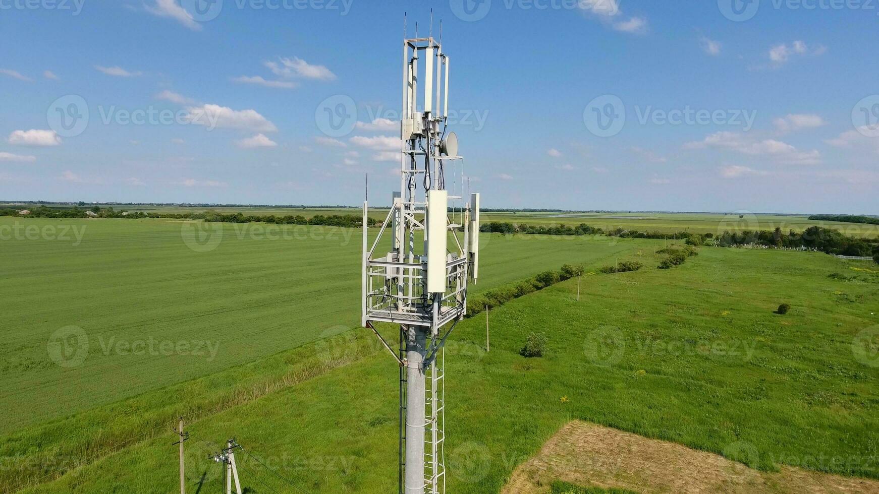 Cellular tower. Equipment for relaying cellular and mobile signal photo