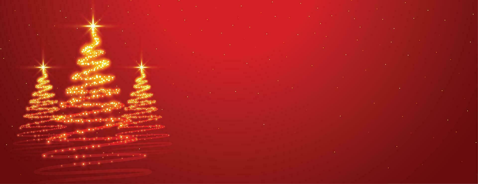 espumoso Navidad estrella árbol en rojo antecedentes vector