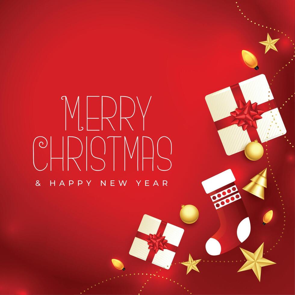 festival greeting for merry christmas season vector