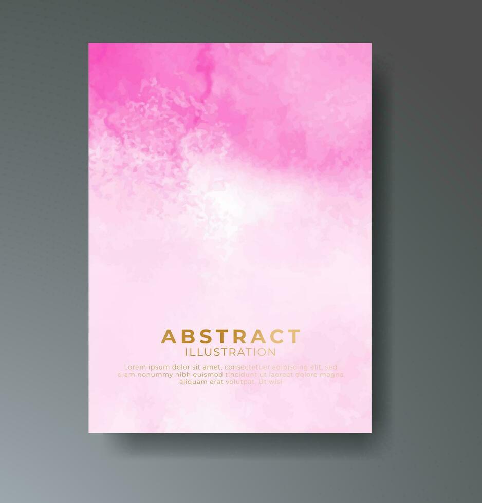 Cards with watercolor background. Design for your cover, date, postcard, banner, logo. vector