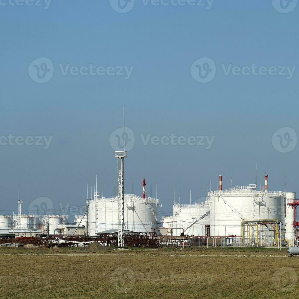 Storage tanks for petroleum products photo