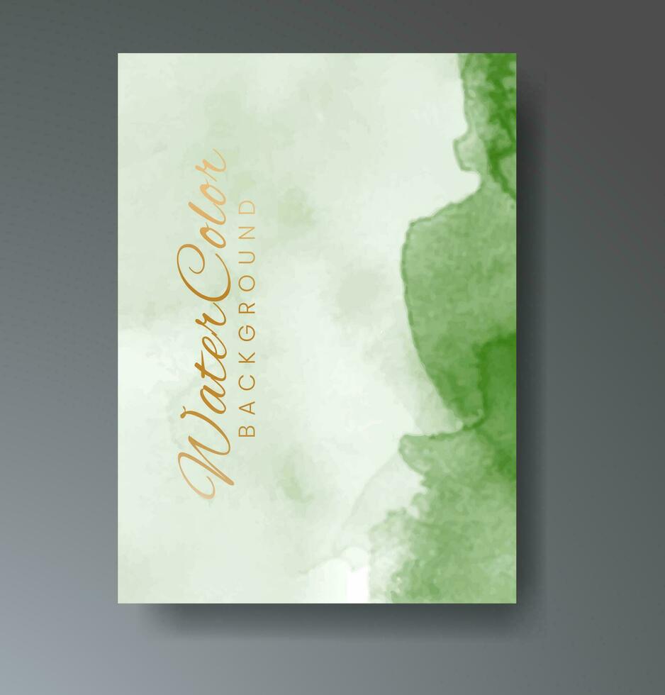 Cards with watercolor background. Design for your cover, date, postcard, banner, logo. vector