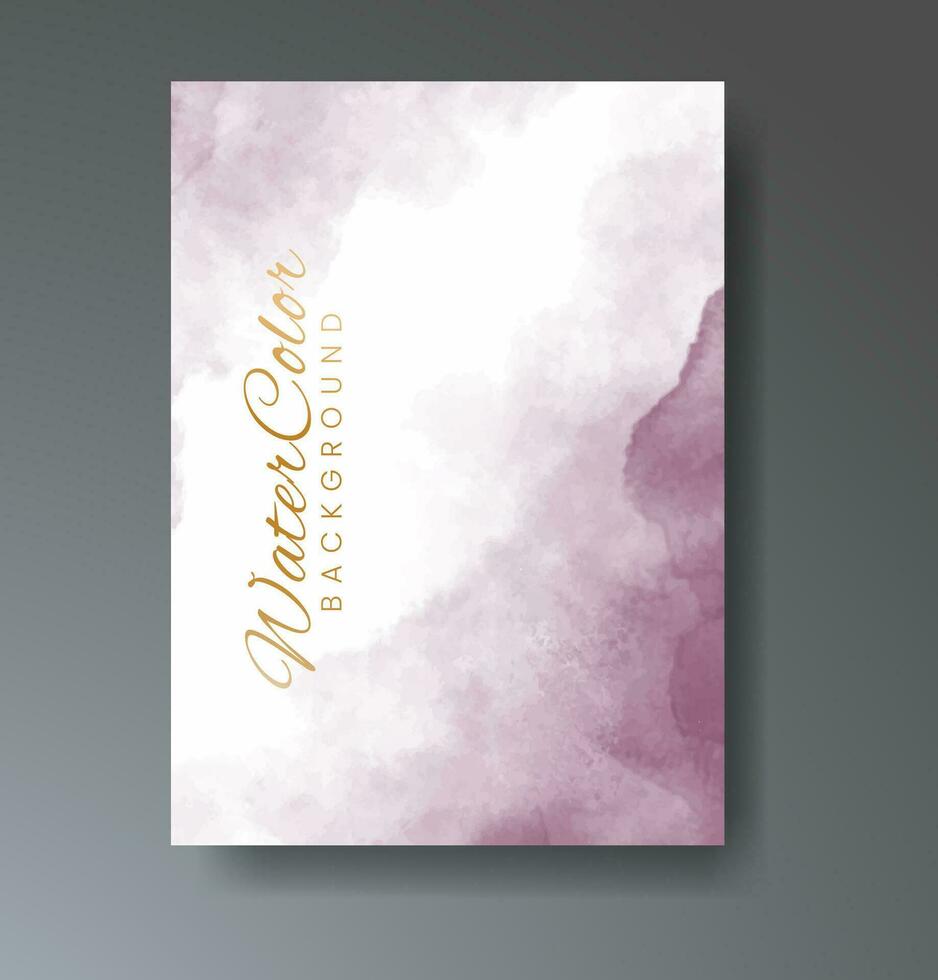 Cards with watercolor background. Design for your cover, date, postcard, banner, logo. vector