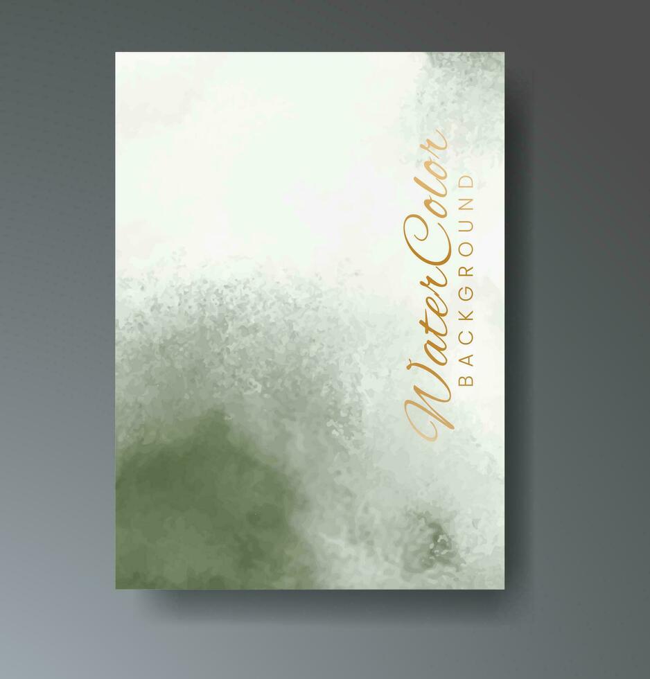 Cards with watercolor background. Design for your cover, date, postcard, banner, logo. vector